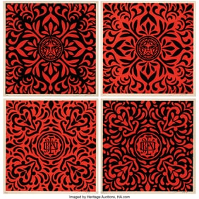 43041: Shepard Fairey (b. 1970) Japanese Fabric Pattern