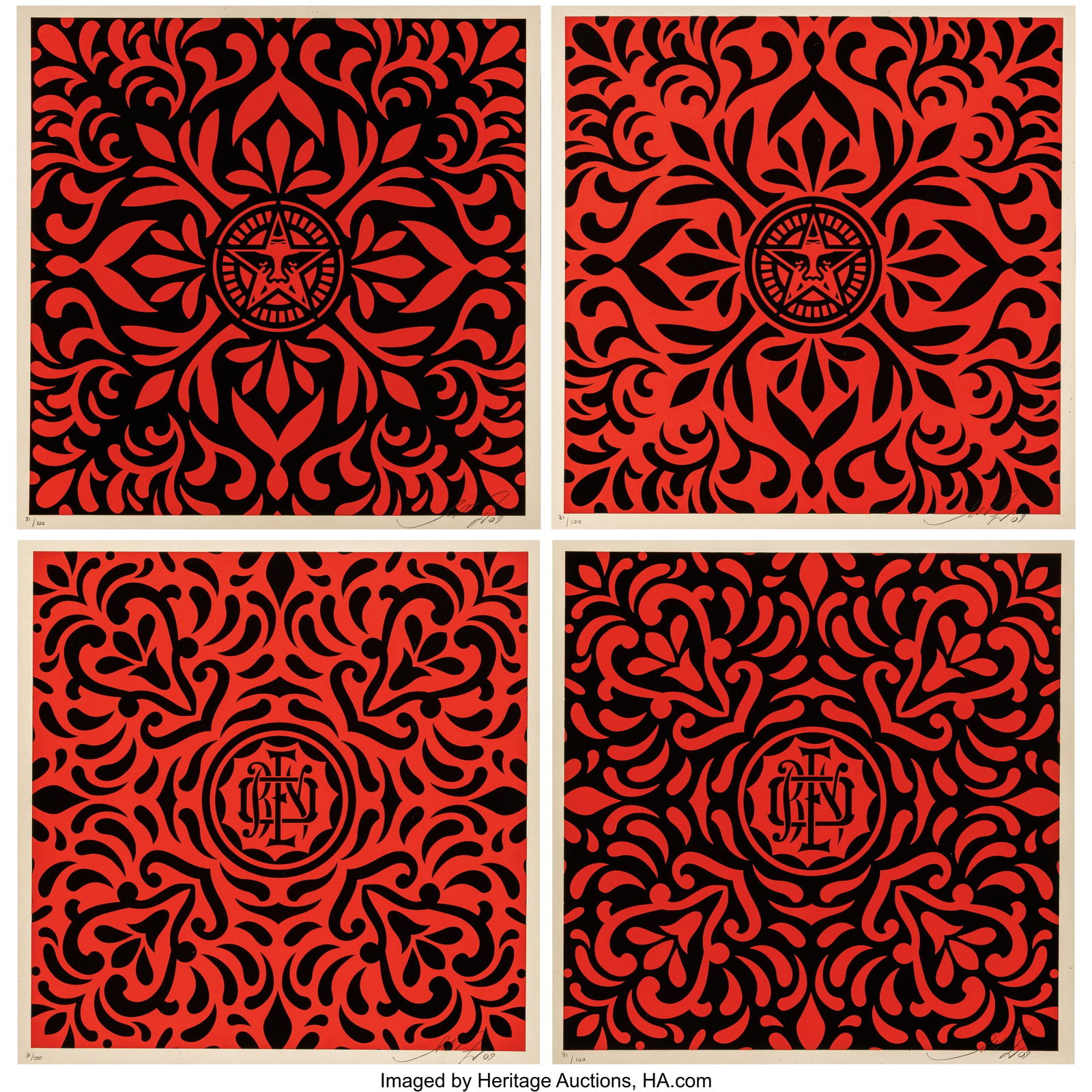 Shepard Fairey (b. 1970) Japanese Fabric Pattern (1 of 7)