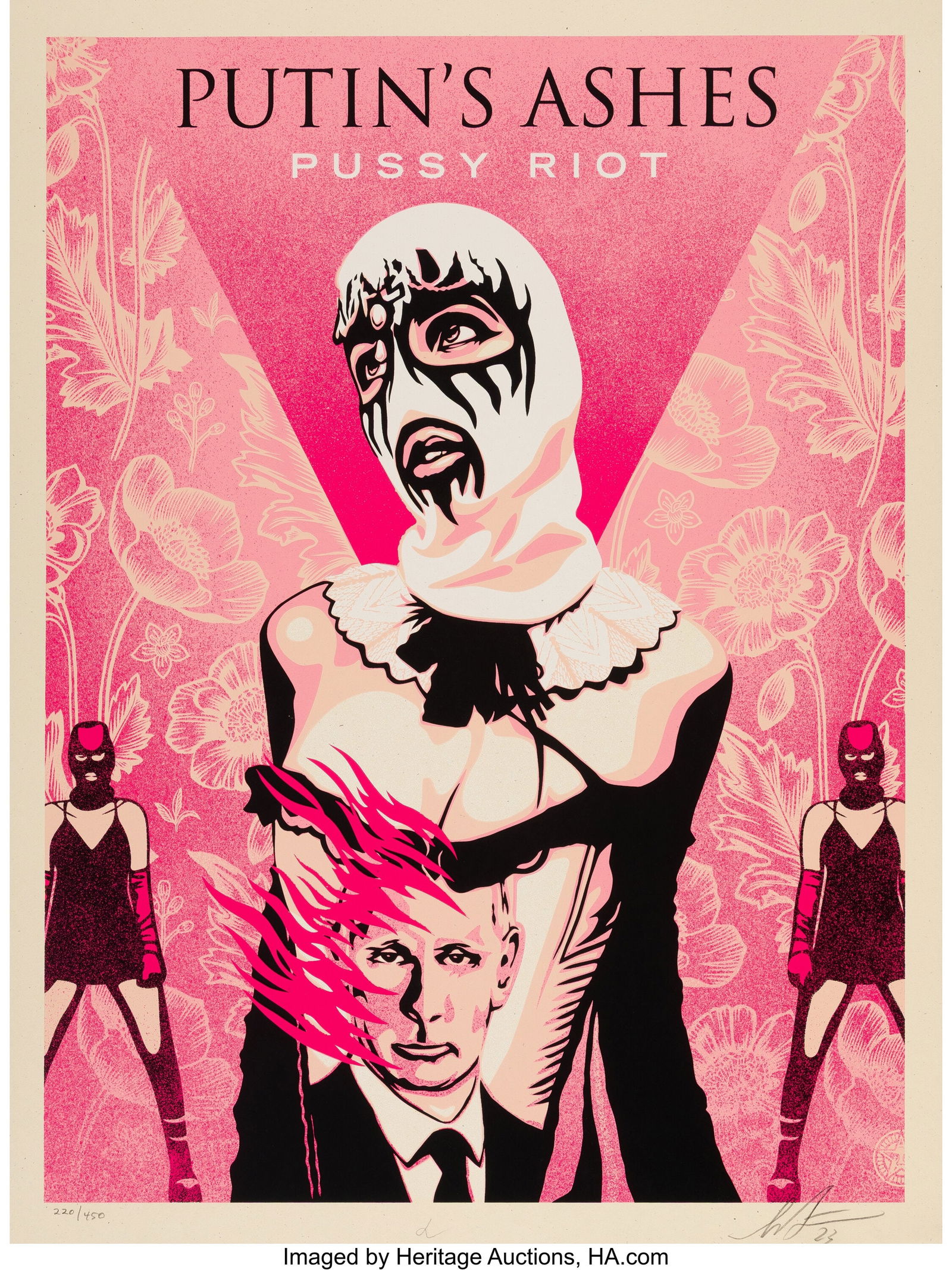 Shepard Fairey (b. 1970) Putin's Ashes (Pussy Ri (1 of 1)