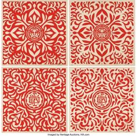 43042: Shepard Fairey (b. 1970) Japanese Fabric Pattern