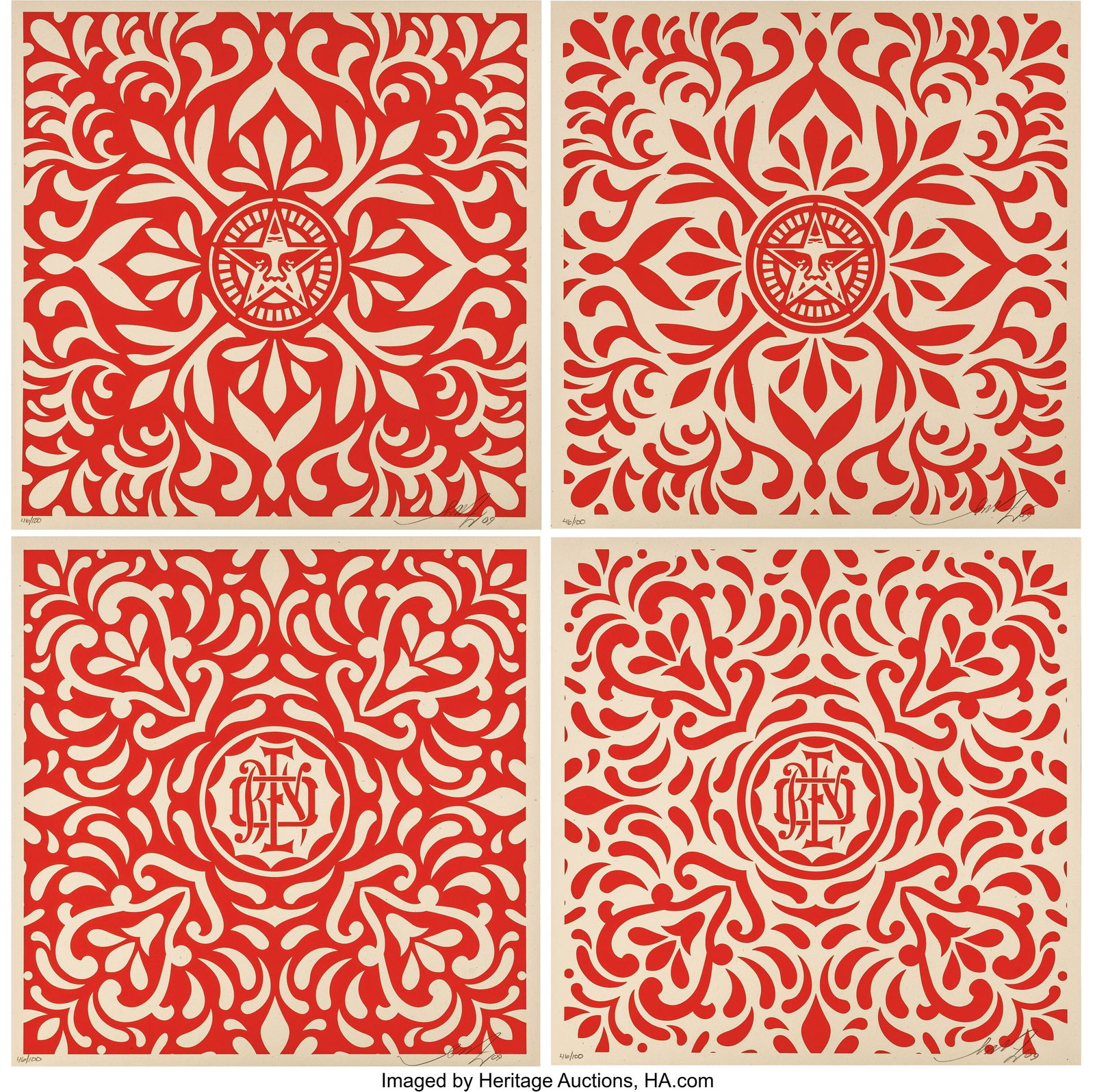 Shepard Fairey (b. 1970) Japanese Fabric Pattern (1 of 6)