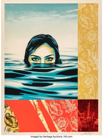 43148: Shepard Fairey (b. 1970) Treading Water, 2024 Sc