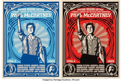 43043: Shepard Fairey (b. 1970) Paul McCartney Change B
