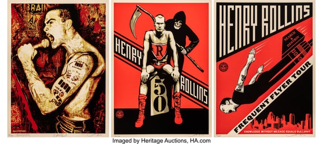 43052: Shepard Fairey X Henry Rollins X Glen E. Friedma