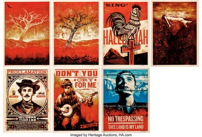43065: Shepard Fairey (b. 1970) Americana (seven works)