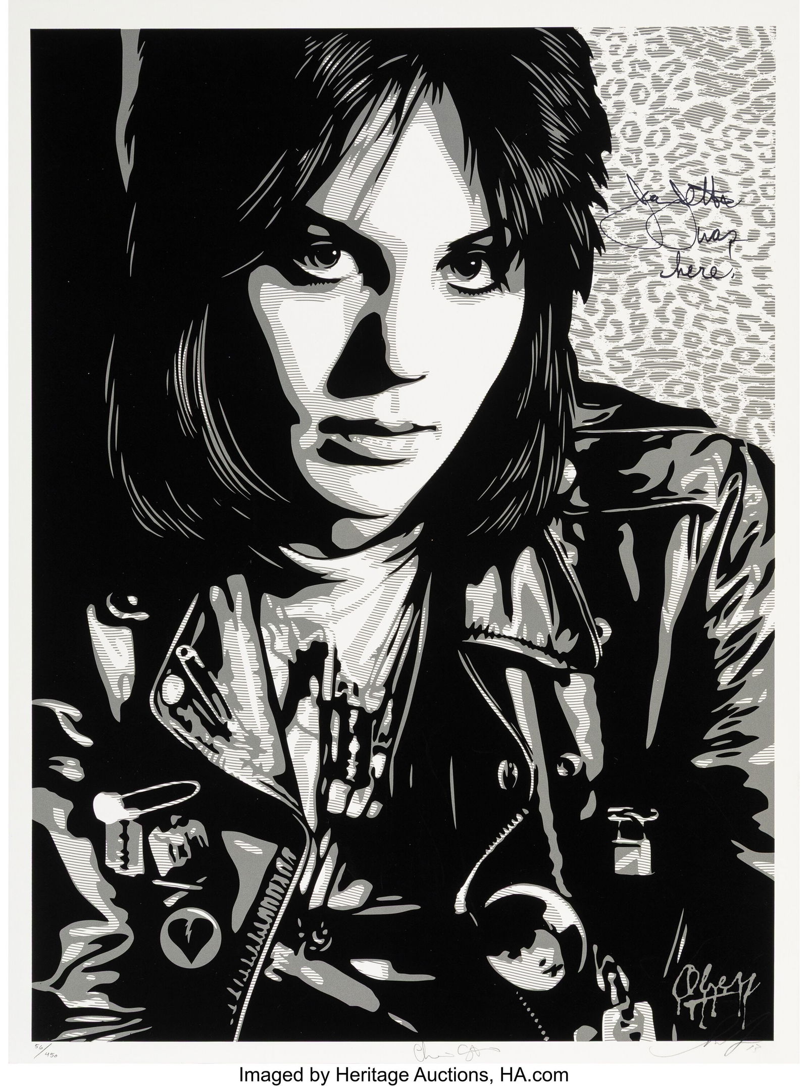 Shepard Fairey X Chris Stein X Joan Jett Joan Je (1 of 1)