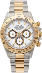 12059: Rolex Daytona Two Tone 18k Yellow Gold And Stain