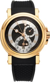 12030: Breguet 18k Rose Gold Marine GMT Wrist Watch Ref