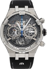 12020: Maurice Lacroix Aikon Chronograph Skeleton Wrist