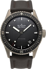 12022: Blancpain Titanium Bathyscaphe Fifty Fathoms Wri