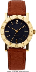 12008: Bulgari 18K Yellow Gold "Bvlgari" GL Auto Uni Se