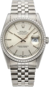12048: Rolex Stainless Steel Datejust Wrist Watch Ref.