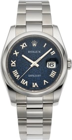 12049: Rolex Datejust Stainless Steel Wrist Watch Ref.
