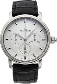 12013: Blancpain Villeret Chronograph Stainless Steel W