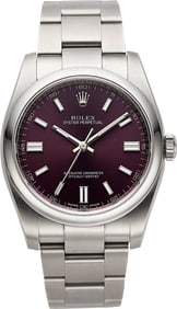 12052: Rolex Oyster Perpetual 36 "Grape" Stainless Stee