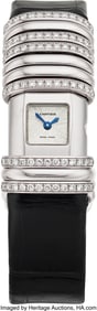 55165&colon; Cartier Diamond&comma; White Gold&comma;  Titanium Déclarat