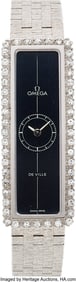55166&colon; Omega Diamond&comma; White Gold De Ville Watch  Case&colon; 