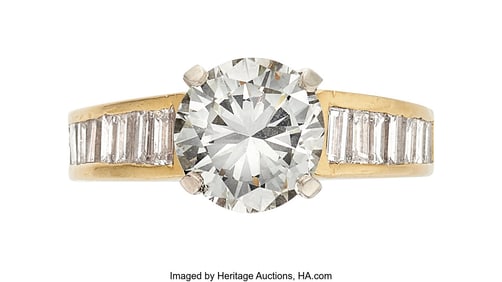 55084&colon; Diamond&comma; Gold Ring  Stones&colon; Round brilliant-cut 
