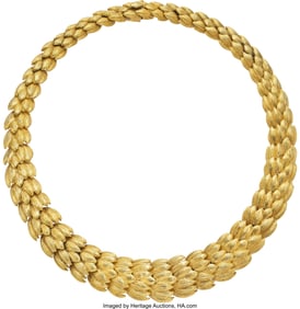 55005&colon; Mario Gaetano Falai Gold Necklace  Metal&colon; 18k go