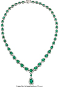 55249&colon; Colombian Emerald&comma; Diamond&comma;  Platinum Convertibl