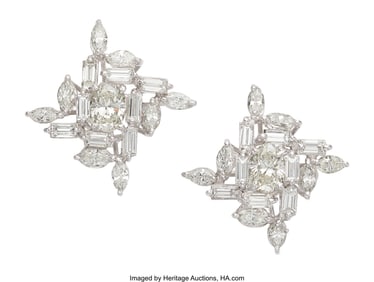 55087&colon; Busatti Milano Diamond&comma; White Gold Earrings  Sto
