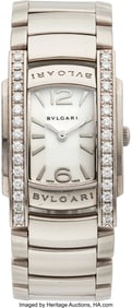 55180&colon; Bvlgari Diamond&comma; White Gold Assioma Watch  Case&colon;