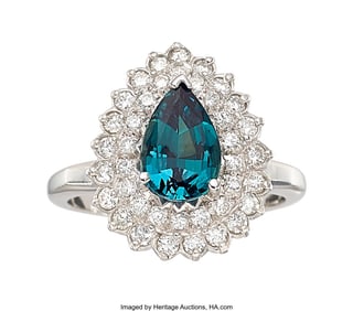 55021&colon; Alexandrite&comma; Diamond&comma; White Gold Ring  Stones&colon; P