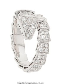 55094&colon; Bvlgari Diamond&comma; White Gold Eternity Band  Stone
