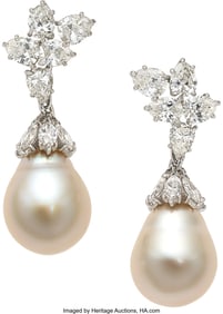 55342&colon; Harry Winston South Sea Cultured Pearl&comma; Diamond&comma;