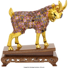55193&colon; Multi-Stone&comma; Wood&comma; Gold Objet de Vertu  Stones&colon; 