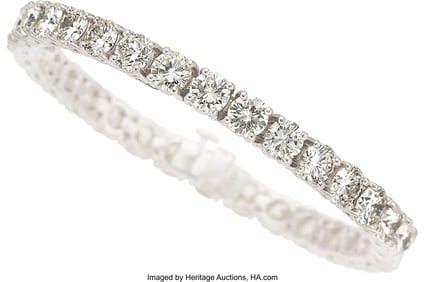 55033&colon; Diamond&comma; Platinum Bracelet  Stones&colon; Round brilli