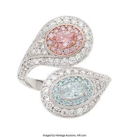 55201&colon; Tremonti Fancy Intense Pink Diamond&comma;  Fancy Gray