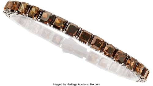 55038&colon; Colored Diamond&comma; White Gold Bracelet  Stones&colon; Sq