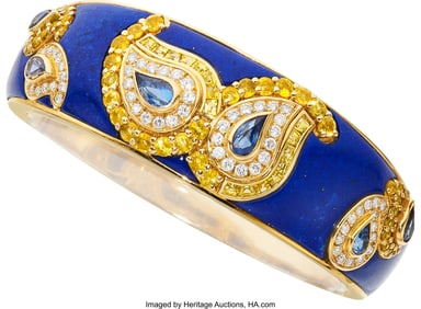 55047&colon; Péry et Fils Lapis Lazuli&comma; Sapphire&comma; Yellow Sap