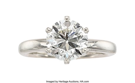 55050&colon; Diamond&comma; Platinum Ring  Stones&colon; Round brilliant-
