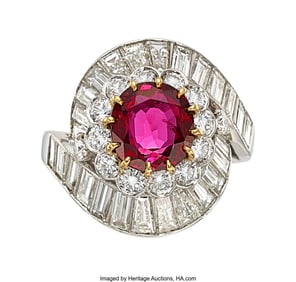 55056&colon; Van Cleef & Arpels Ruby&comma; Diamond&comma;  Platinum&comma; Gol