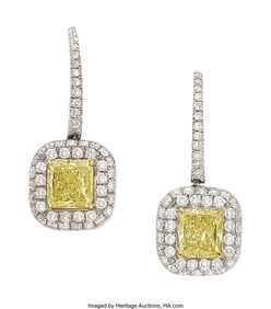 55221&colon; Colored Diamond&comma; Diamond&comma; Gold Earrings  Stones&colon;