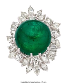 55122&colon; Emerald&comma; Diamond&comma; White Gold Ring  Stones&colon; Emera