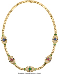 55229&colon; Boucheron Diamond&comma; Sapphire&comma; Ruby&comma;  Emerald&comma; Gol