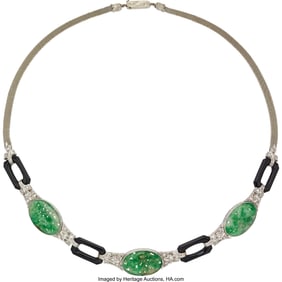 55287&colon; Jadeite Jade&comma; Diamond&comma; Black Onyx&comma; Platinum&comma;  Wh
