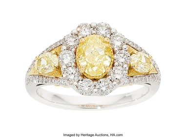 55232&colon; Lynette T Fancy Intense Yellow Diamond&comma;  Colored