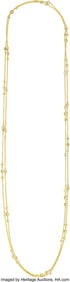 55372&colon; Diamond&comma; Gold Necklace  Stones&colon; Marquise&comma; emeral