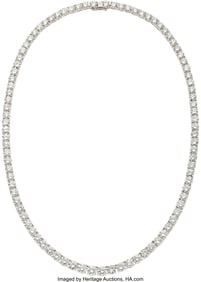 55238&colon; Diamond&comma; Platinum Necklace  Stones&colon; Round brilli