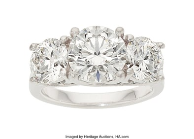 55375&colon; Diamond&comma; Platinum Ring  Stones&colon; Round brilliant-