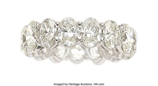 55243&colon; Diamond&comma; White Gold Eternity Band  Stones&colon; Oval-