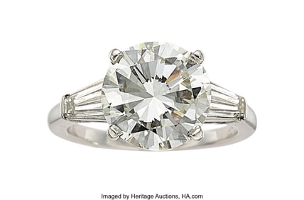 55131&colon; Diamond&comma; Platinum Ring  Stones&colon; Round brilliant-