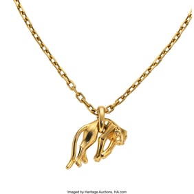 55414&colon; Cartier Gold Pendant-Necklace  Metal&colon; 18k gold M