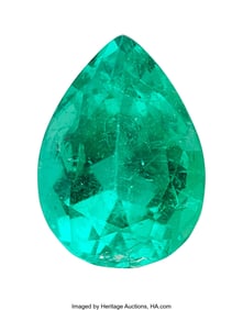 55139&colon; 3&period;40 ct Colombian Emerald  Shape&colon; Pear Measureme