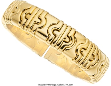 55419&colon; Bvlgari Gold Bracelet  Metal&colon; 18k gold Marked&colon; B