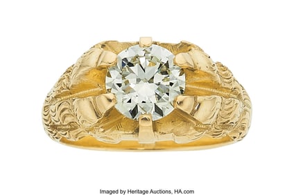 55305&colon; Moskowitz Brothers Diamond&comma;  Gold Ring  Stones&colon; 